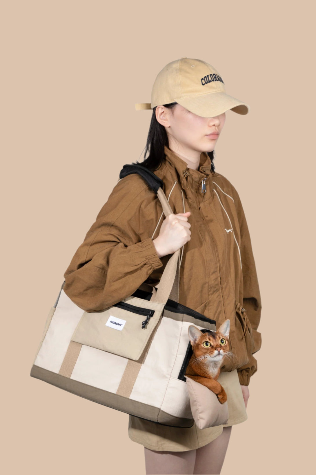 Casual pet shoulder bag - PawsAndUnion